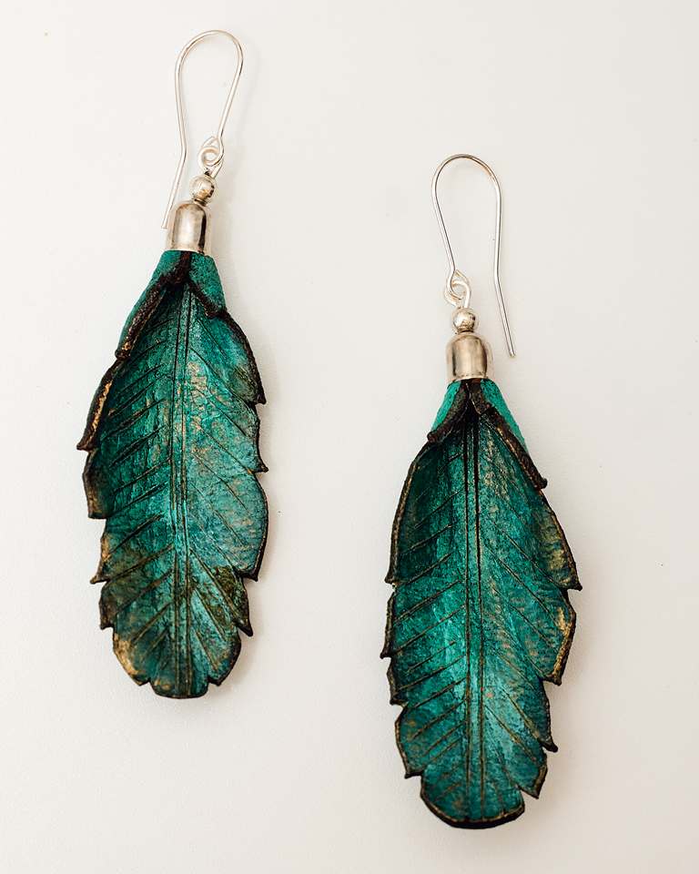 Leather Earrings Autumn Collection