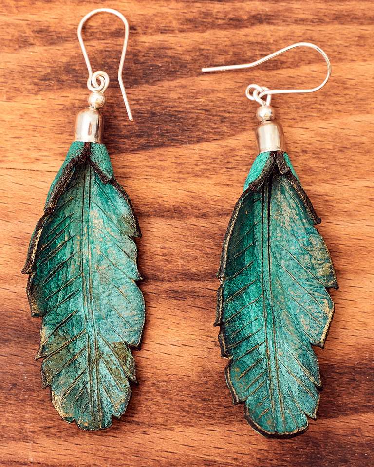 Leather Earrings Autumn Collection