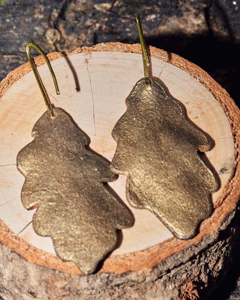 Leather Earrings Autumn Collection