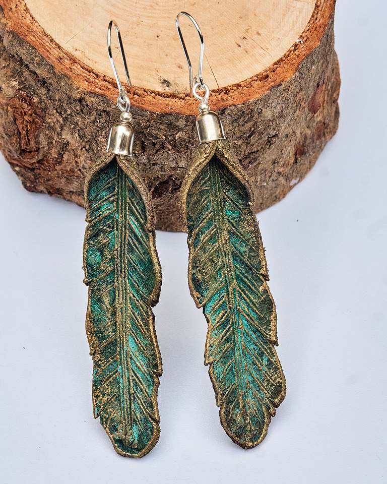 Leather Earrings Autumn Collection